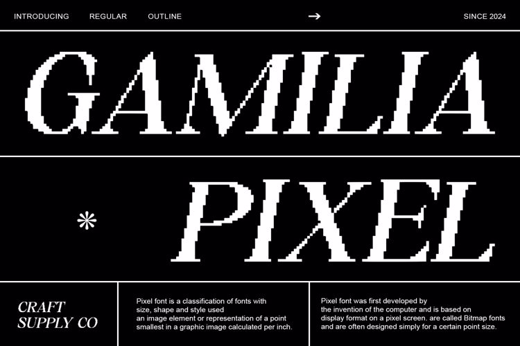 Gamilia Pixel Font