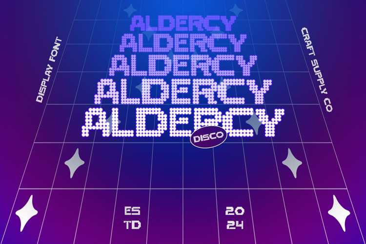 Aldercy Disco Font