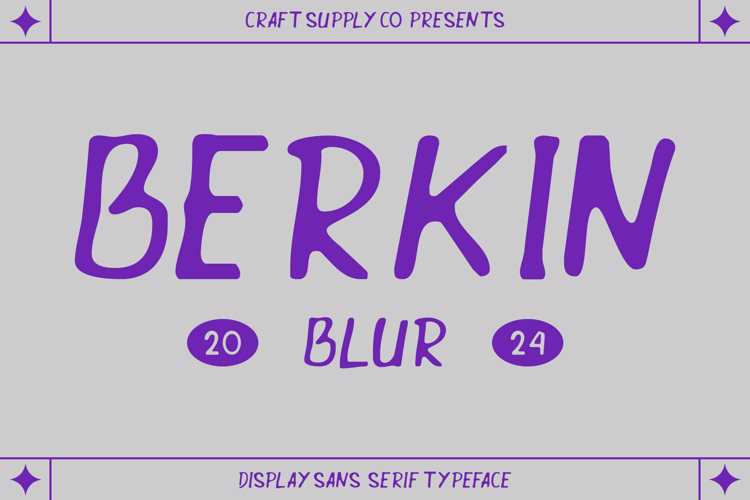 Berkin Blur Font