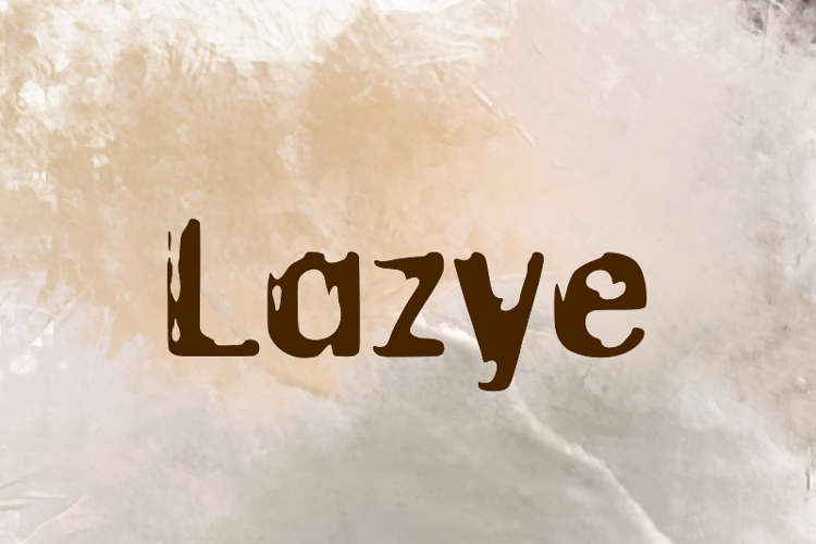 L Lazye Font