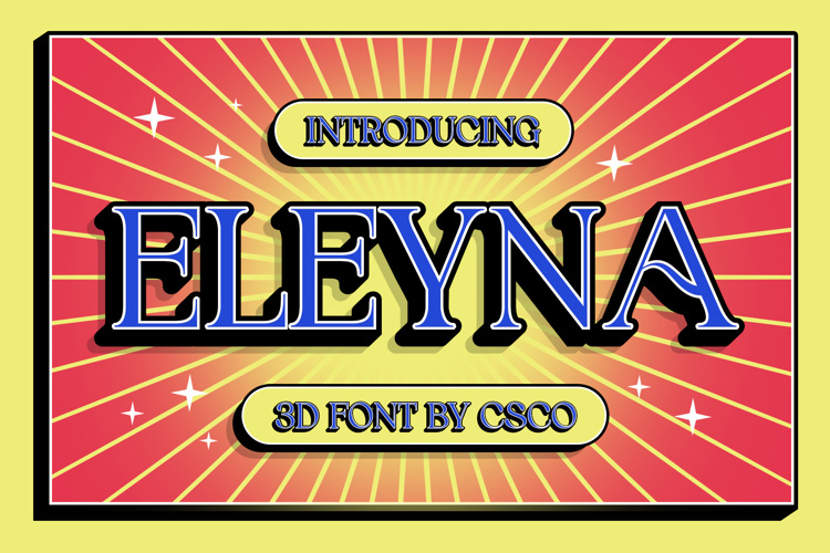 Eleyna 3D Font