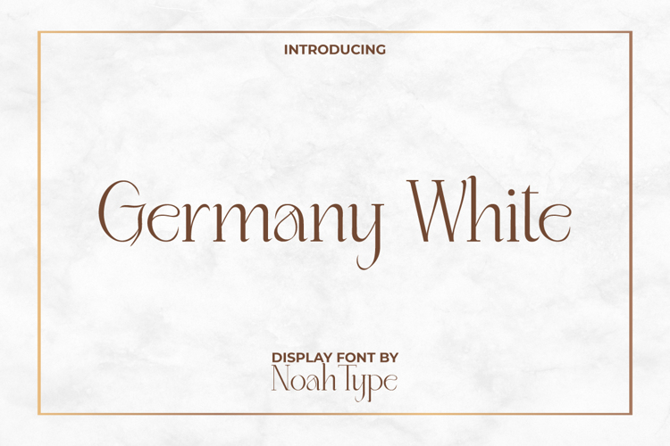 Germany White Font