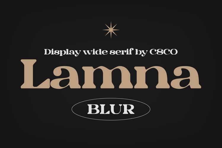 Lamna Blur Font