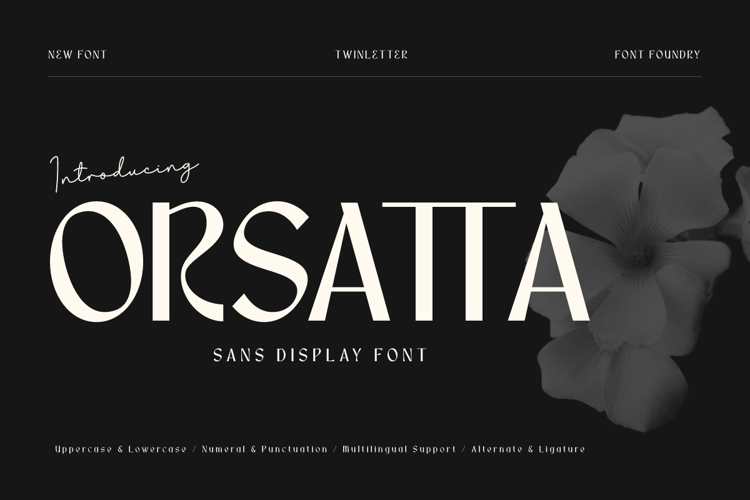 ORSATTA Trial Font