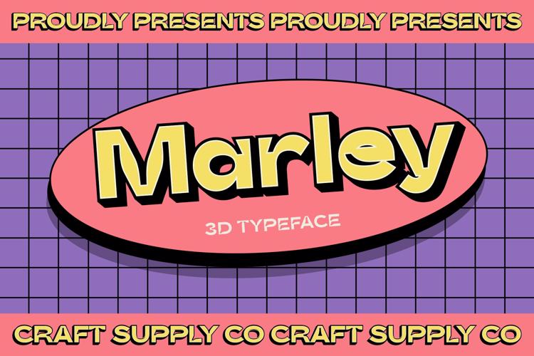 CS Marley 3D Font