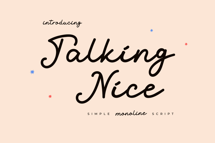 Talking Nice Font