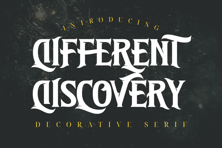 Different Discovery Font