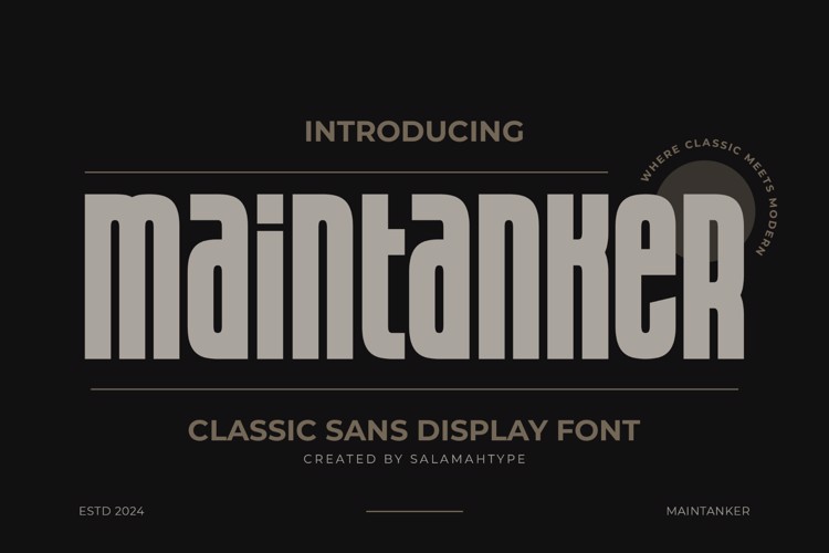 Maintanker _ Personal _ Use _ Only Font