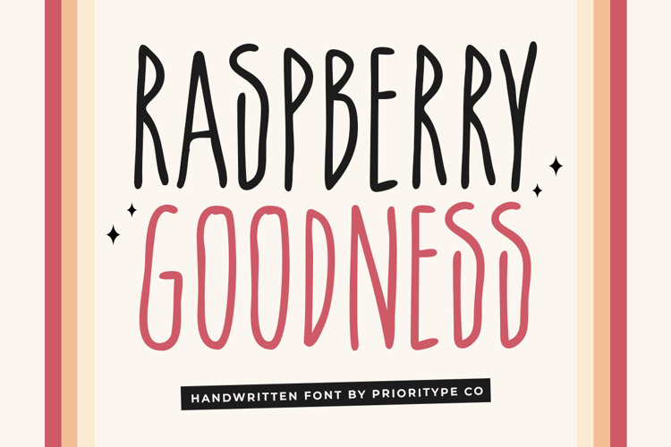 Raspberry Goodness Font