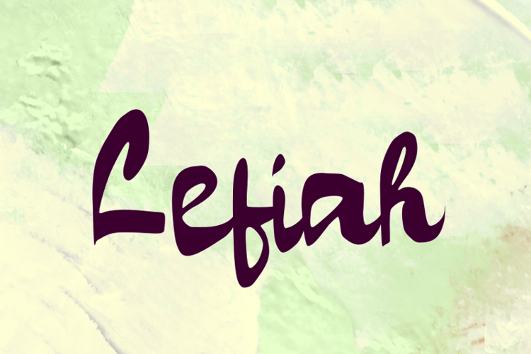 L Lefiah Font