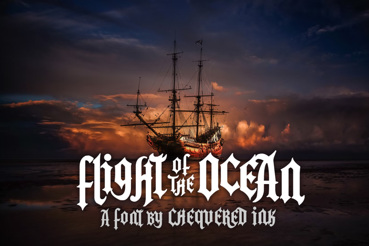 Flight of the Ocean Font