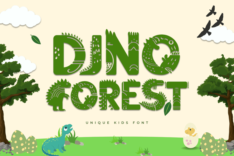 Dino Forest Font