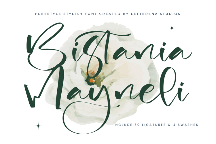 Bistania Mayneli VERSION Font