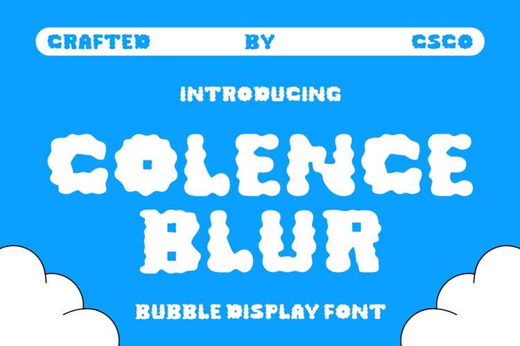 Colence Blur Font