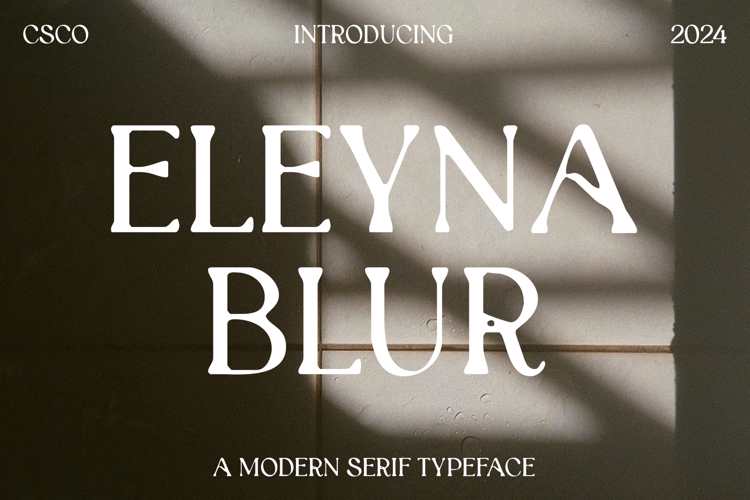 Eleyna Blur Font
