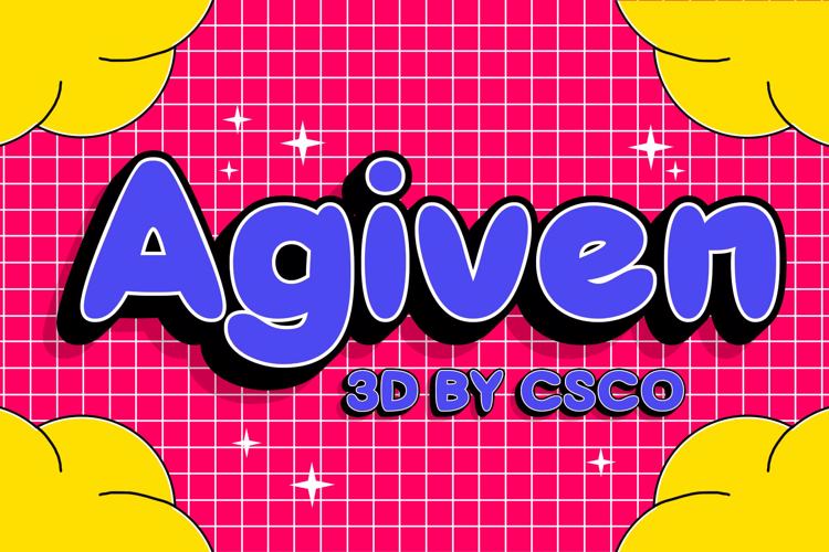 Agiven 3D Font