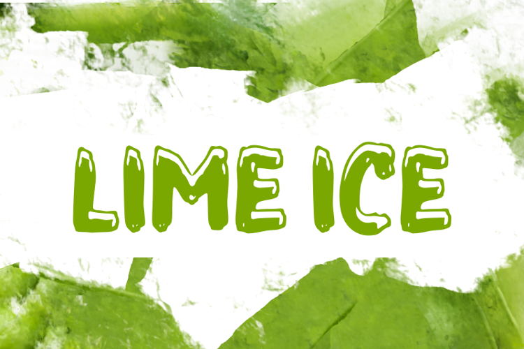 L Lime Ice Font
