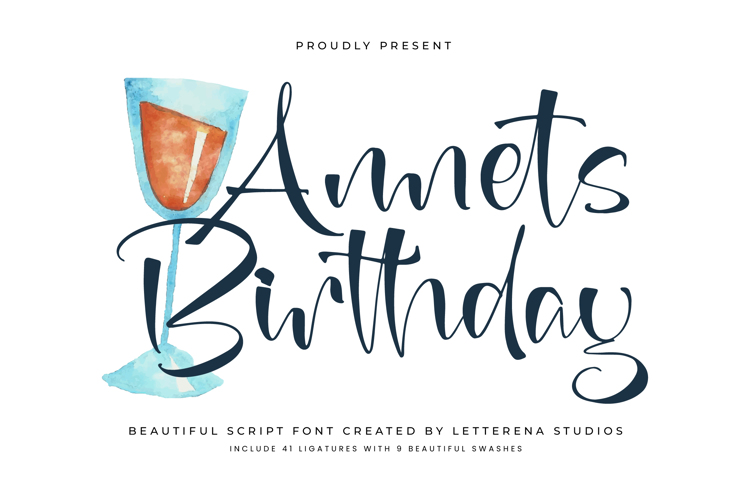 Annets Birthday VERSION Font