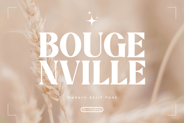 BOUGENVILLE ONLY ! Font