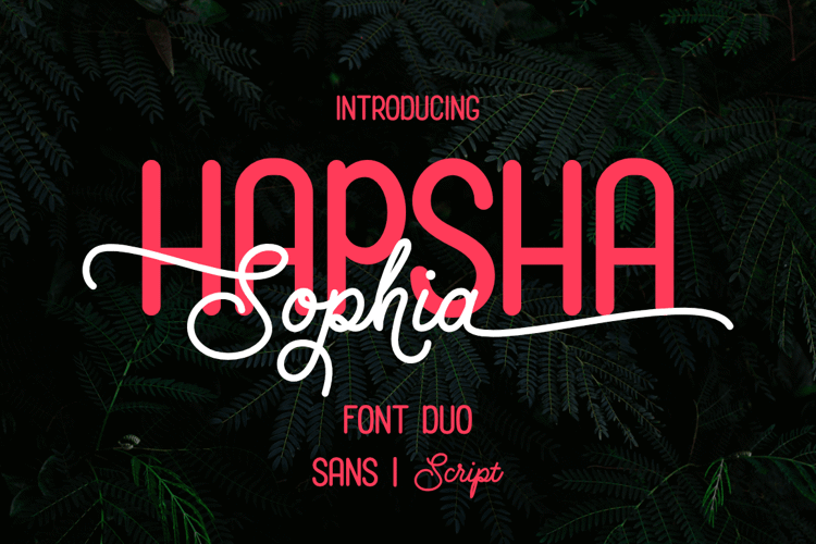 Hapsha Sophia Script Font