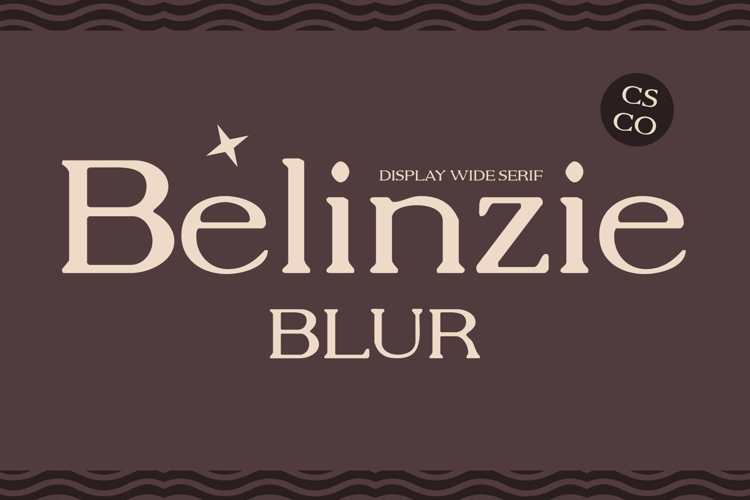 Belinzie Blur Font