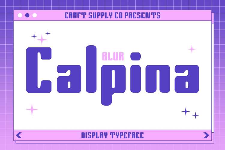 Calpina Blur Font