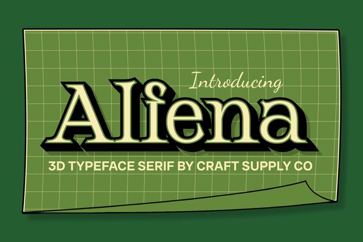 Alfena 3D Font