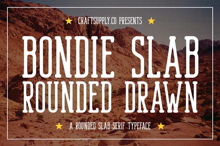 Bondie Slab Rounded Drawn Font