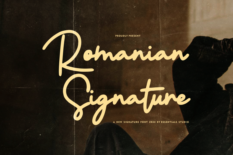 Romanian Signature Font