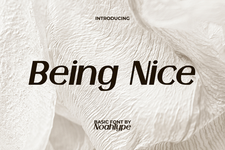 Being Nice Font
