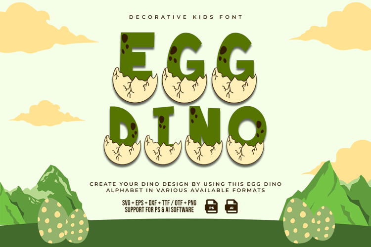 Egg Dino Font