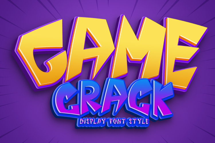 Game Crack Font