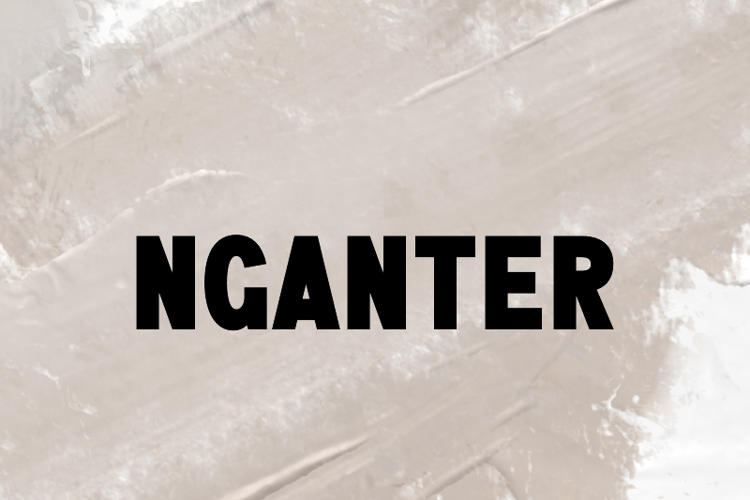 n Nganter Font