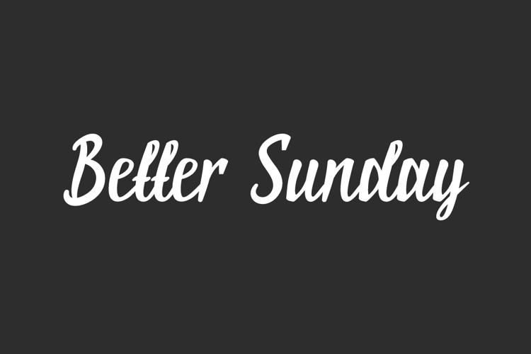 Better Sunday Font