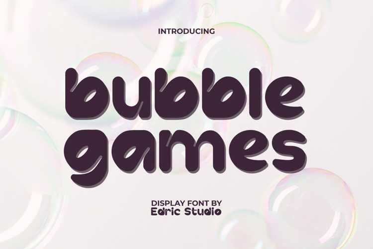 Bubble Games Font