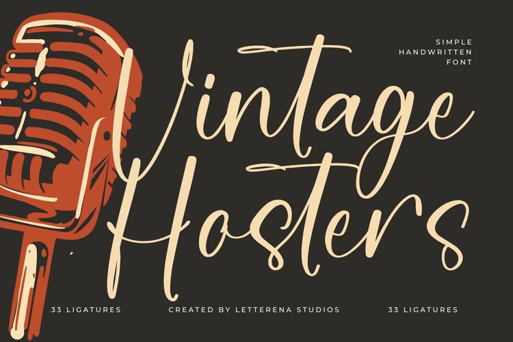 Vintage Hosters VERSION Font