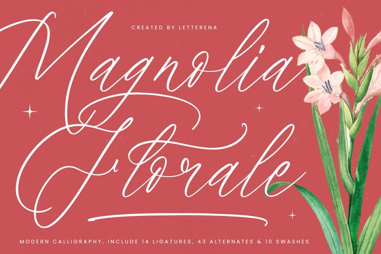 Magnolia Florale VERSION Font