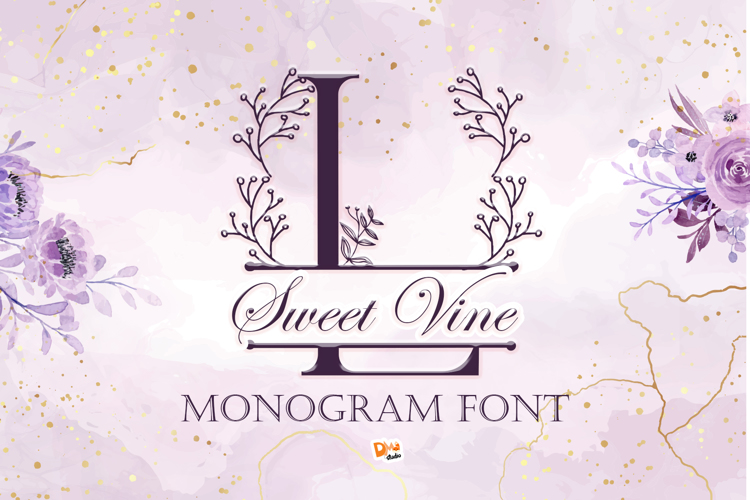 Sweet Vine Monogram Font