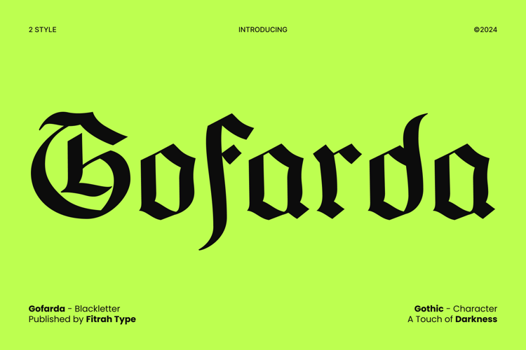 Gofarda Gothic Font