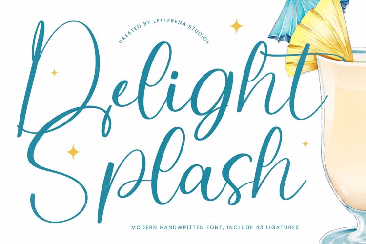 Delight Splash VERSION Font