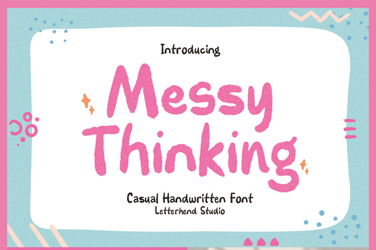 Messy Thinking Font