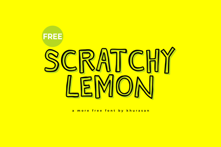 Scratchy Lemon Font
