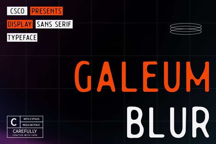 Galeum Blur Font