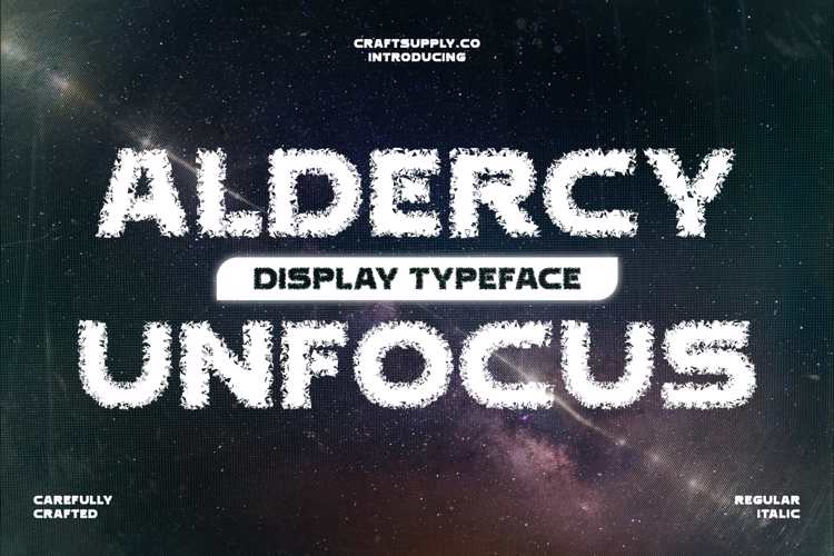 Aldercy Unfocus Font