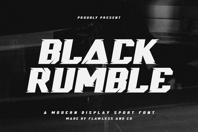 Black rumble Font