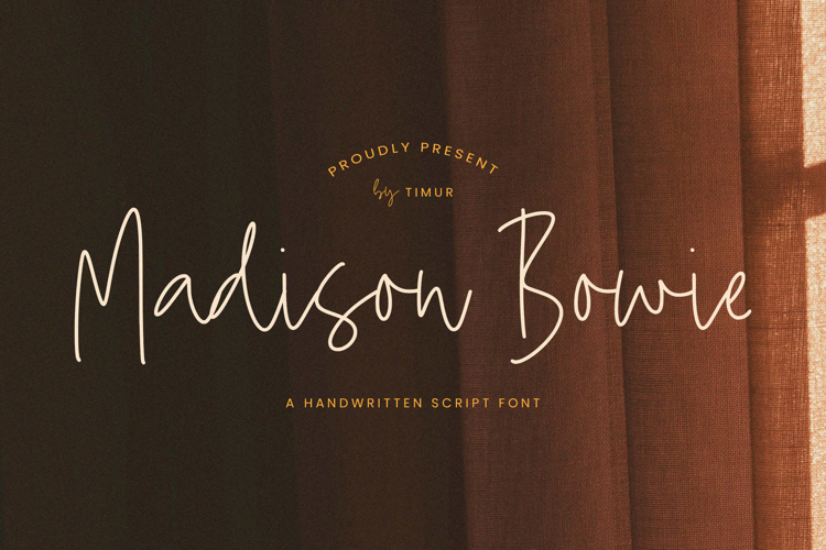 Madison Bowie Font