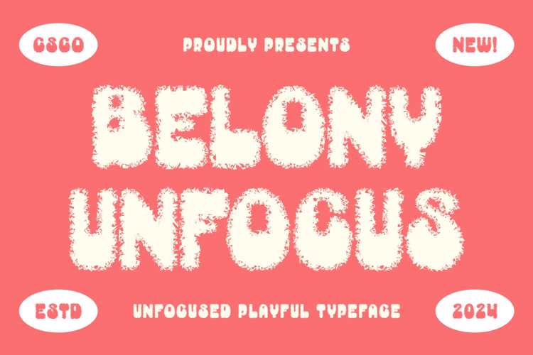 Belony Unfocus Font