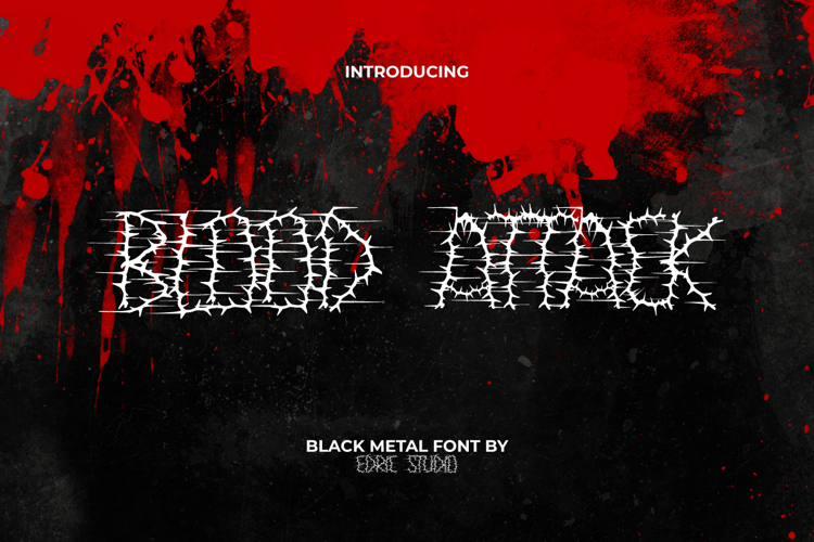 Blood Attack Font
