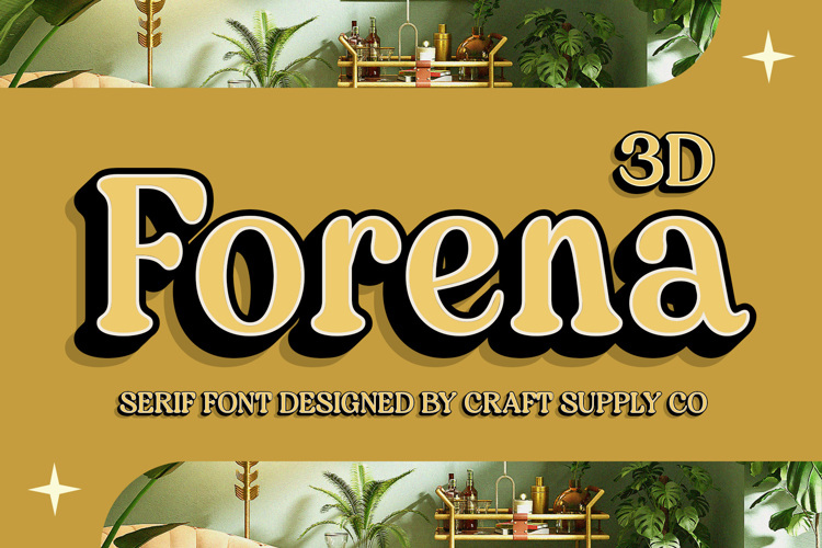 Forena 3D Font