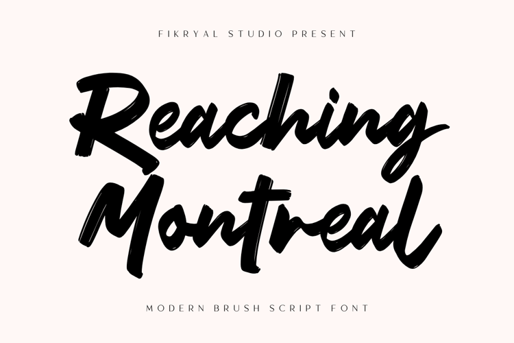Reaching Montreal Font